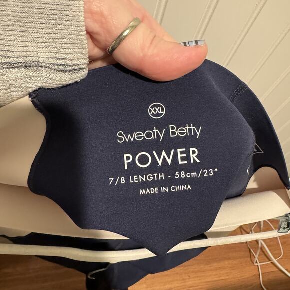 Sweaty Betty Power 7/8 Leggings Colorblock Athletic Sporty Size XXL - Picture 4 of 6